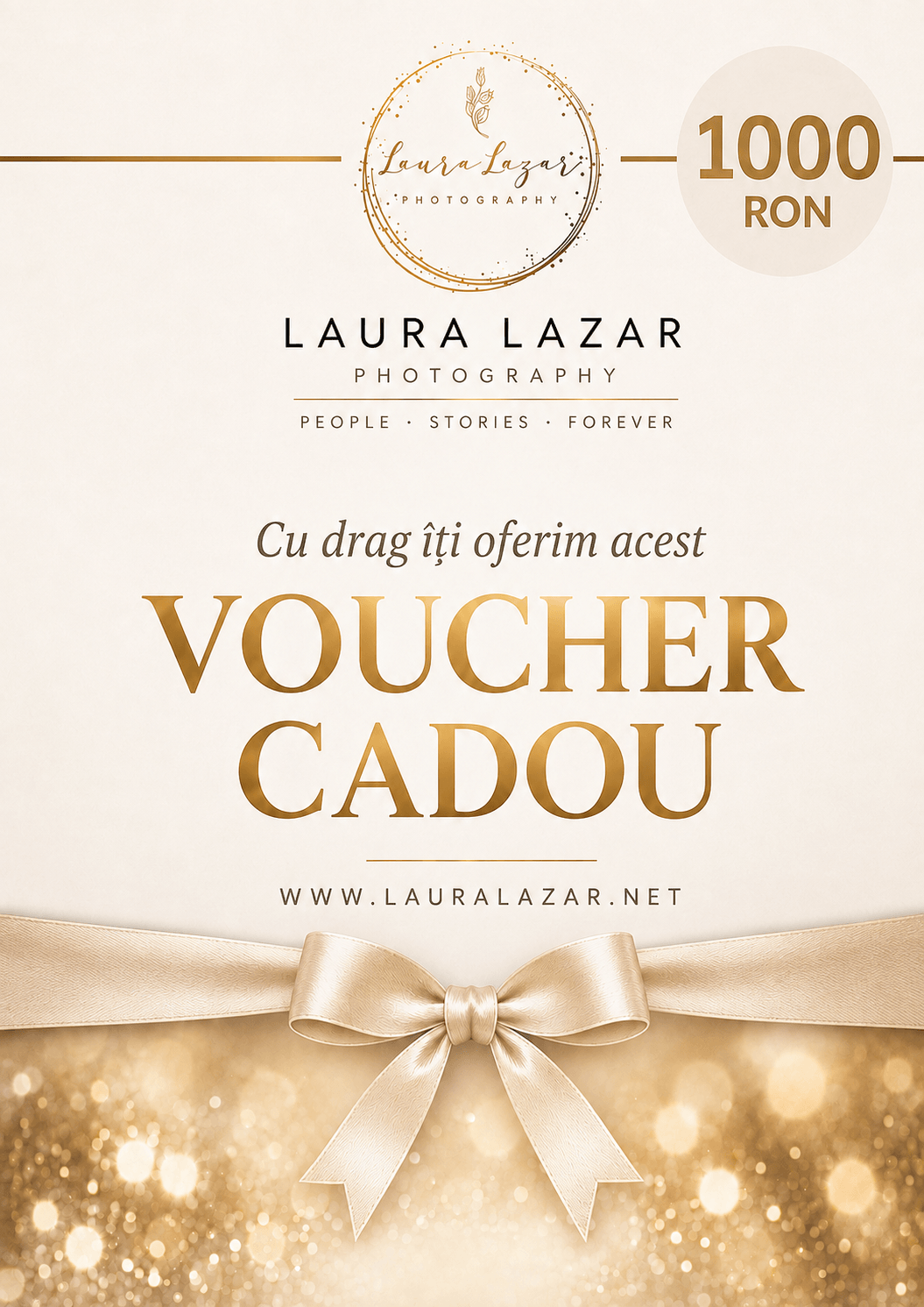 Valoare voucher Laura Lazar Photography — 1000 RON