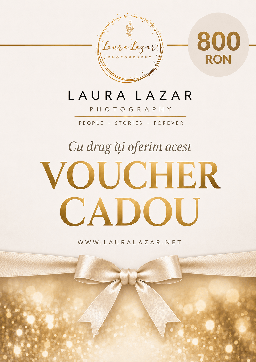 Valoare voucher Laura Lazar Photography — 800 RON